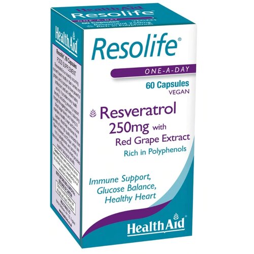 Health Aid kapsule resolife resveratrol 250mg 60/1 Slike