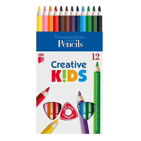 ICO Creative Kids trokutaste jumbo olovke u boji 12 kom Cijene