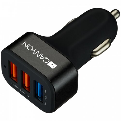 Canyon C-07 Universal 3xUSB car adapter(1 USB with Quick Charger QC3.0), Input 12-24V, Output USB/5V-2.1A+QC3.0/5V-2.4A&9V-2A&12 Cijene
