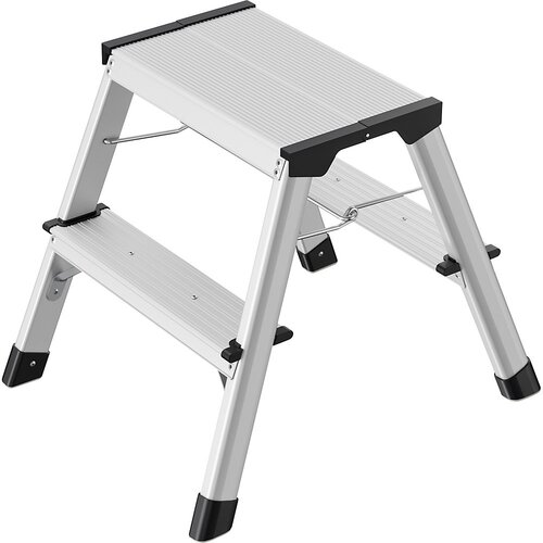 Hailo Aluminijaste zložljive stopnice D60 StandardLine, dve stopnici, zložljiva izvedba, največja obremenitev 150 kg, 2 x 2 stopnici, pohodna višina 4 Cene
