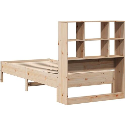 VidaXL Knjižna postelja brez vzmetnice 90x200 cm trdna borovina Slike