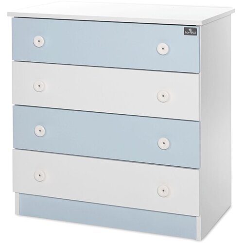 Lorelli DRESSER NEW Dječja Komoda White/Baby Blue Slike