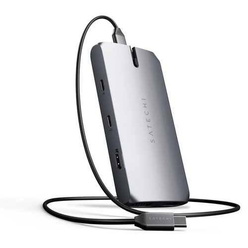 Satechi USB-C On the go Multiport adapter - vesoljsko siva, (20686356) Cene