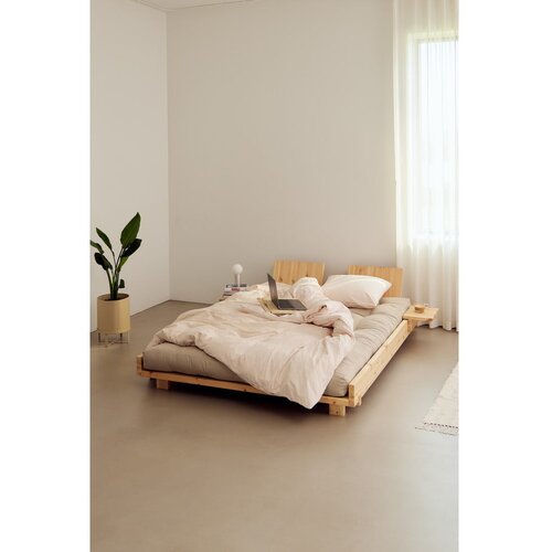 Karup Design Bračni krevet od masivnog bora s podnicom 160x200 cm u prirodnoj boji Social Bed &amp;ndash; Slike