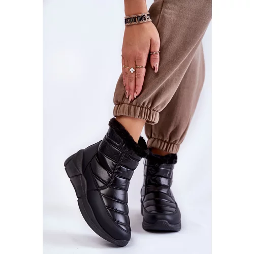 Kesi Women's Snow Boots With Zipper Black Senia