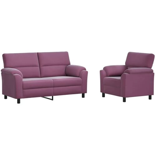  Set sofe 2 pcs Ljubičasta Bar&amp;scaron;un - Ljubičasta Jednostruka + Dvostruka (140 cm) Slike