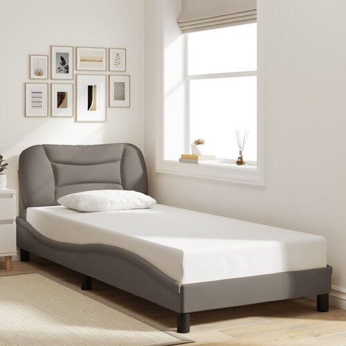 VidaXL Okvir za krevet bez madraca smeđesivi 80x200cm od tkanine Slike