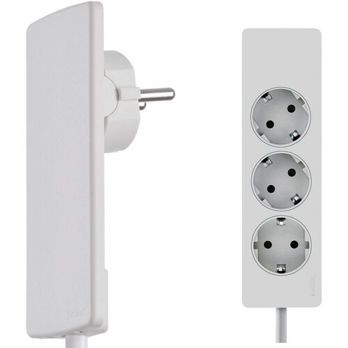 EVOline Razdelilna letev brez stikala 3-delna bela\, varnostni kontakt Schulte Elektrotechnik 151000156300, (20641568) Slike