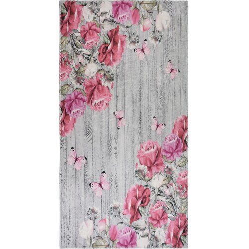 Vitaus Ružičasti/sivi periv tepih 80x150 cm Blooming Roses &amp;ndash; Slike