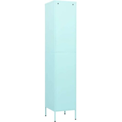 VidaXL Omara s ključavnico mint zelena 35x46x180 cm jeklo Slike