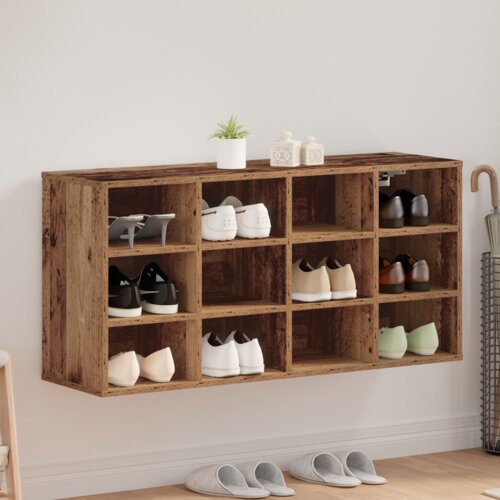 vidaXL ormar za cipele staro drvo 52.5 x 30 x 50 cm konstruirano drvo Cene