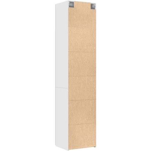 VidaXL Uski ormarić za pohranu bijeli 50x42,5x225 cm konstruirano drvo Slike
