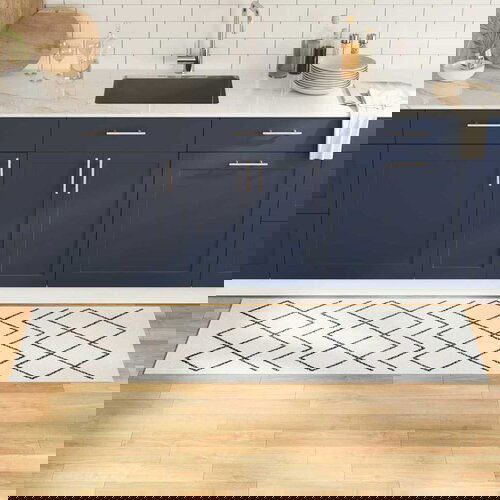 VidaXL Kuhinjski Mat Geometric Geometrijski 60 x 180 cm Bar&amp;scaron;un Slike