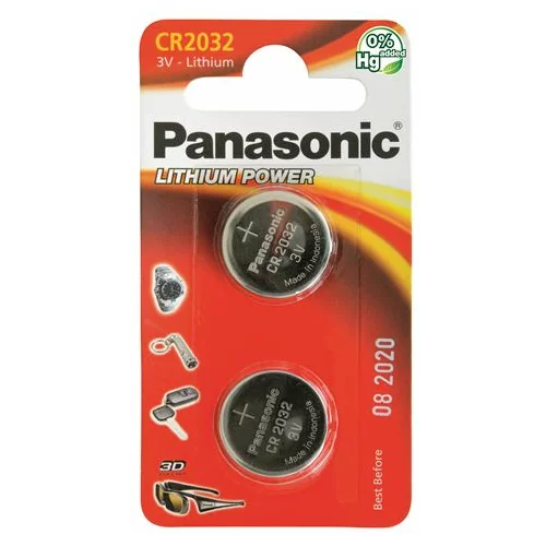 Panasonic baterije CR-2032EL/2B Lithium Coin