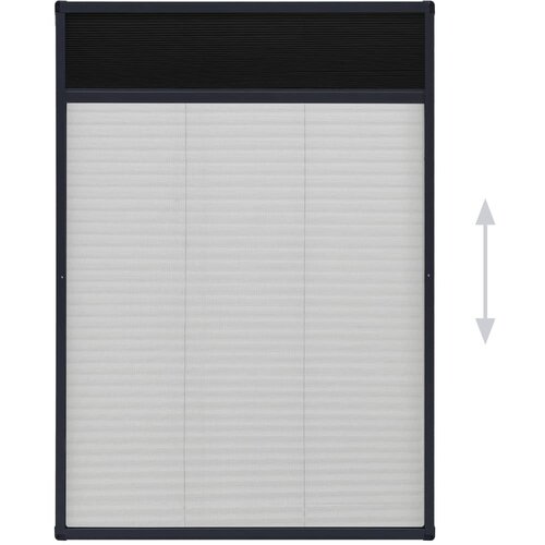  Zaslon protiv insekata za prozore antracit 80 x 120 cm aluminij Slike