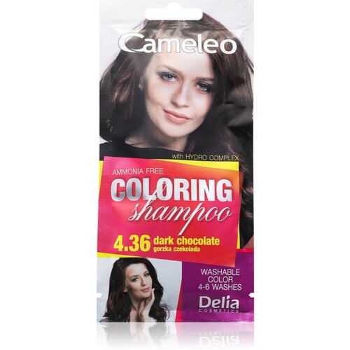 Delia Cosmetics Cameleo Coloring Shampoo šampon za toniranje za kosu nijansa 4.36 Dark Chocolate 40 ml Cijene