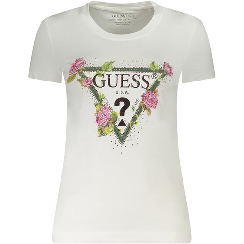 Guess Jeans SHORT SLEEVE T-SHIRT WOMEN WHITE Cene