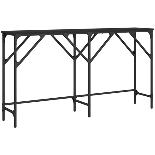 Maison Chic konzolna miza - miza ob steni črna 140x29x75 cm inženirski les, (21786068) Cene