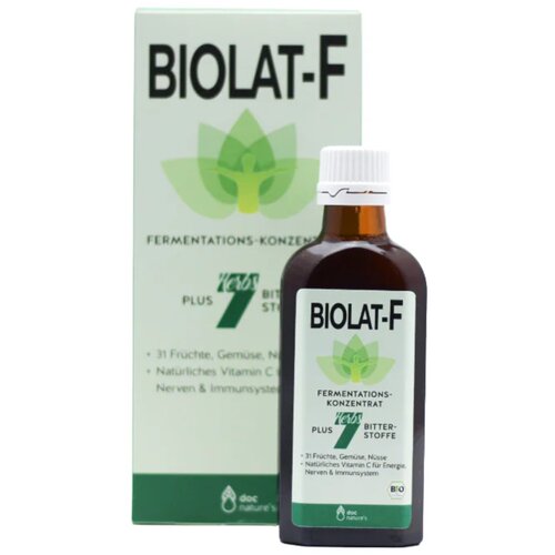 Doc nature&amp;#039;s BIOLAT-F fermentacijski koncentrat iz 7 zeli&amp;scaron;č, bio - 250 ml Slike
