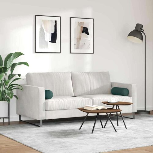 VidaXL valjkasti jastučići 2 pcs tamnozelena &amp;Oslash; 15 x 40 cm tkanina Slike
