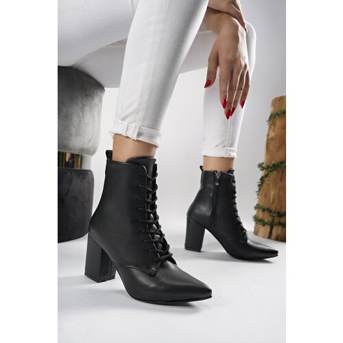 Riccon Lilethnora Women's Heeled Boots 0012333 Black Skin Slike