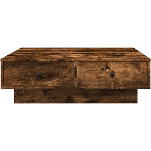  Stolić za kavu boja hrasta 90x90x28 cm od konstruiranog drva Slike