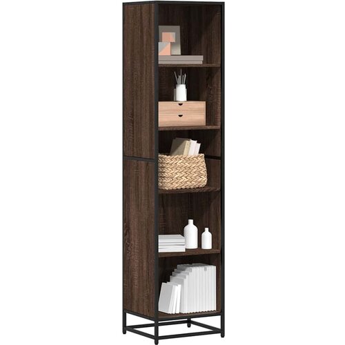 VidaXL Ormarić za knjige smeđi hrast 40x35x170,5 cm konstruirano drvo Slike