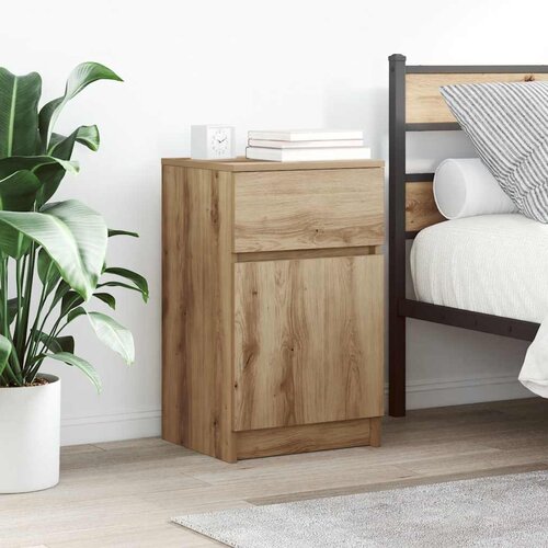 vidaXL Nočna omarica 2 kosa artisan hrast 39x35x65 cm inženirski les Cene