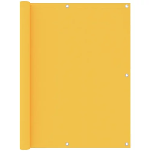 vidaXL Balkonsko platno rumeno 120x600 cm oksford blago