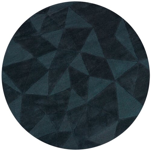 Flair Rugs Plavozeleni ručno rađen vunen okrugao tepih &amp;oslash; 160 cm Shard Teal &amp;ndash; Slike