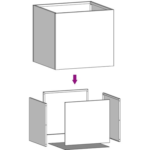  Sadilice 2 kom antracit 32x30x29 cm od čelika Slike