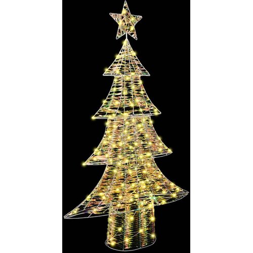  Božićno drvce s 160 LED svjetlima Topla bijela 150 cm PET Slike