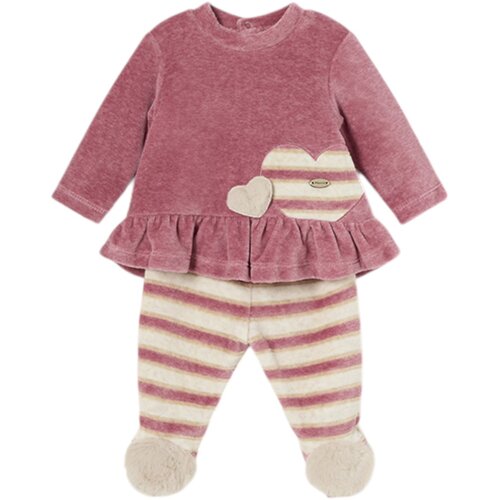 Mayoral komplet 2v1 (pulover, dolge hlače) heart pink Cene