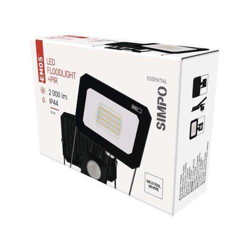  led reflektor simpo pir 20 w nevtralna bela Cene