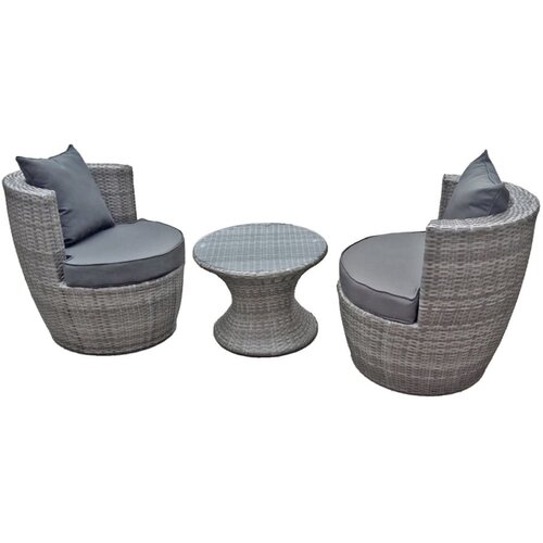 Garden Pleasure Siva vrtna jedilna garnitura Linz &amp;ndash; Slike
