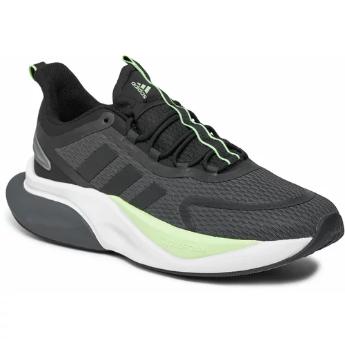 Adidas Sportske cipele grafit siva / neonsko zelena / crna / bijela