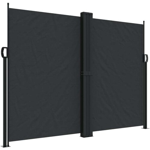 Bočna tenda na uvlačenje crna 180 x 1200 cm Slike