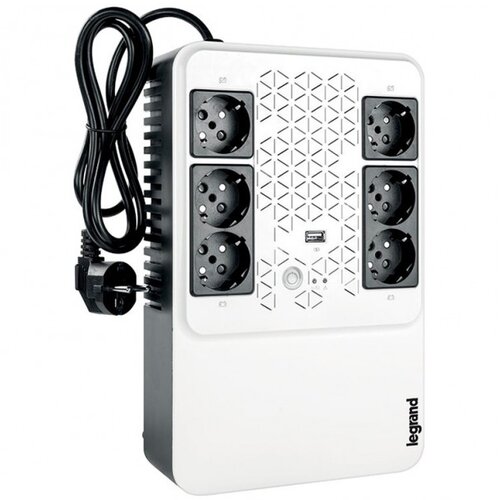  ups legrand keor multiplug 800VA/480W line interactive, single-phase, simulated sinewave, backup: 4xCEE 7/3 - surge: 2xCEE 7/3 battery 1 x 12 v, 7 ah, 5 5 kg, usb Cene
