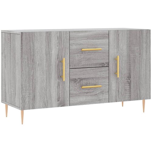 Maison Chic Komoda - Predalnik siva sonoma 100x36x60 cm konstruiran les, (21718065) Cene