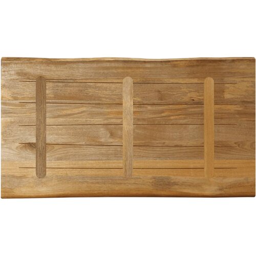 Stolna ploča sa živi rub 120x60x3,8 cm masivno grubo drvo manga Slike