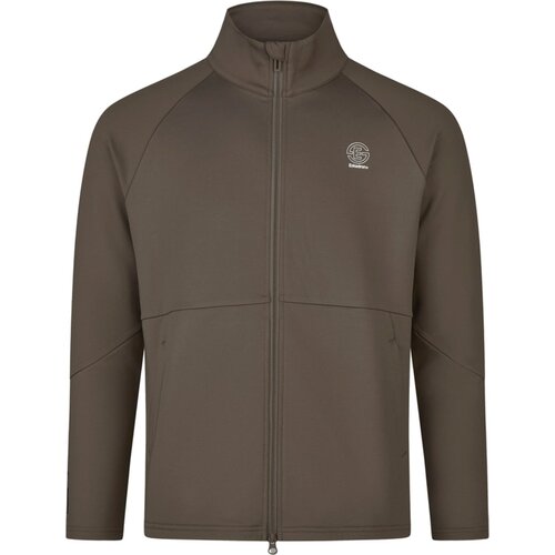 ESKADRON Moška majica z zadrgo, grey-brown - M Cene