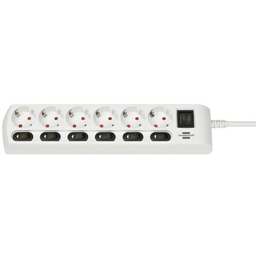 Brennenstuhl Produžni kabel s utičnicama (6-struko, Dužina kabela: 2 m, 3.500 W) Slike