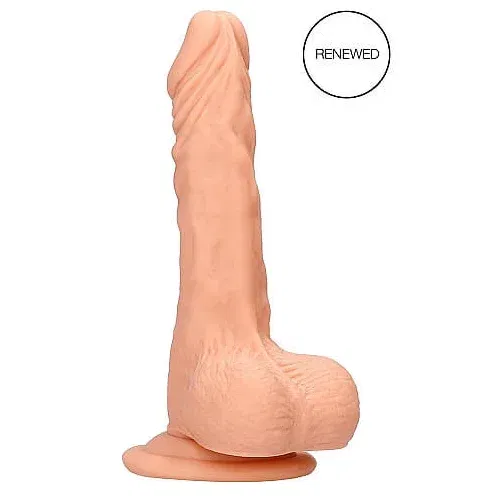 REALROCK Dong 10 - realističan, dildo za testise (25 cm) - prirodan