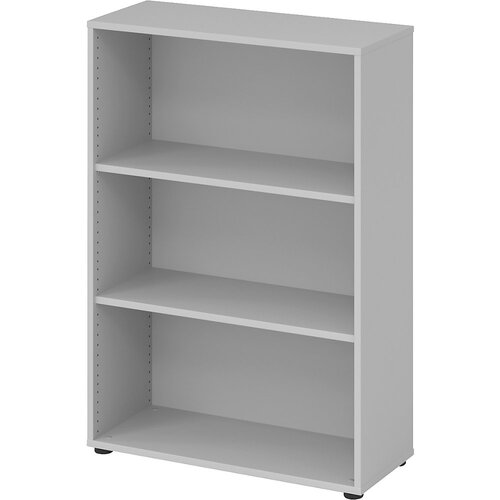 eurokraft pro NICOLA - Pisarniški regal, 2 polici, VxŠxG 1144 x 800 x 330 mm, svetlo siv Cene