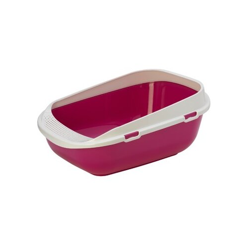 Moderna Mega Comfy Tray + Rim Otvoreni toalet sa ramom za mačke, Roze Cene