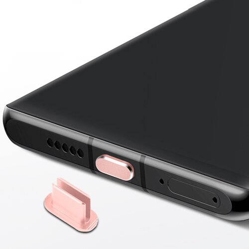 Cadorabo za&amp;scaron;čitni pokrovček, združljiv z usb c v rožnem zlatu - čep za za&amp;scaron;čito pred prahom za polnjenje vrat proti prahu, (20621983) Slike