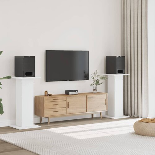 vidaXL Stalci za zvučnike 2 kom bijeli 30x30x95 cm konstruirano drvo Cijene