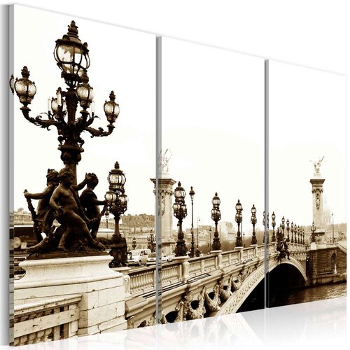  Slika - A romantic walk in Paris 120x80 Slike
