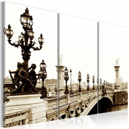  Slika - A romantic walk in Paris 120x80