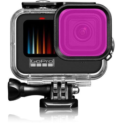 INF gopro 9/10/11/12 vijoličen potapljaški filter z vodoodpornim ohišjem purple, (21275370) Cene